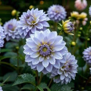 Георгин Акварель купить по цене от 680р. в интернет-магазине «Посадика» с доставкой почтой в в Свирске и по всей России – [изображение №1].